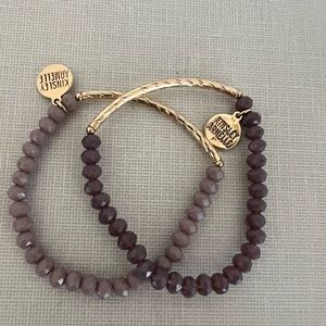 Kinsley Arnelle bracelet set, grape and lavender